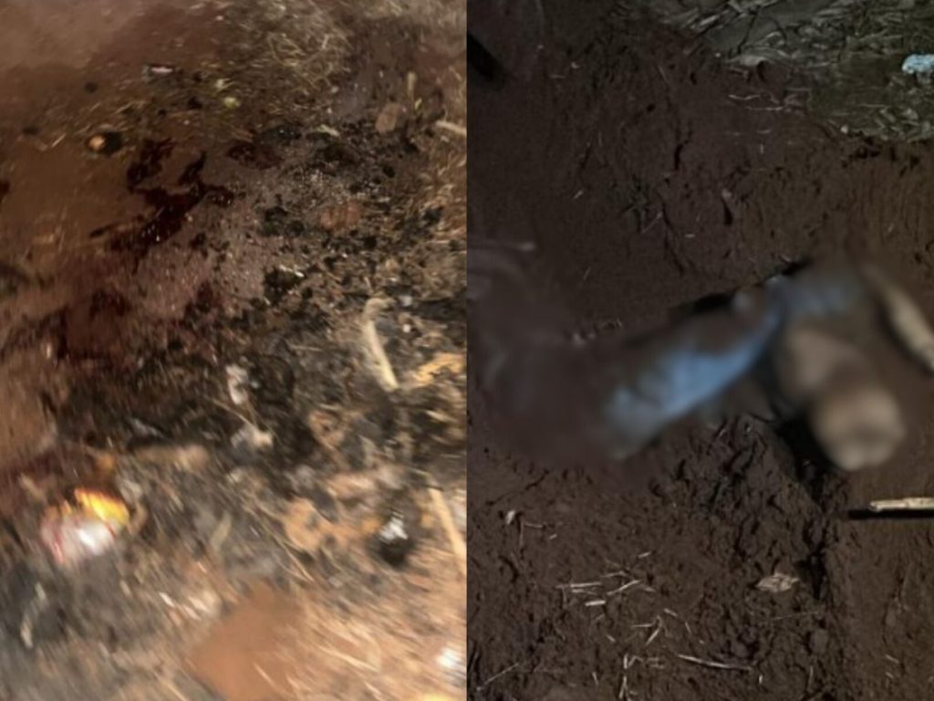 PM encontrou corpo da vítima enterrado no quintal da residência. (Foto: Reprodução)