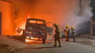 Veículo pega fogo em Anápolis e proprietário acredita ser por motivo criminoso