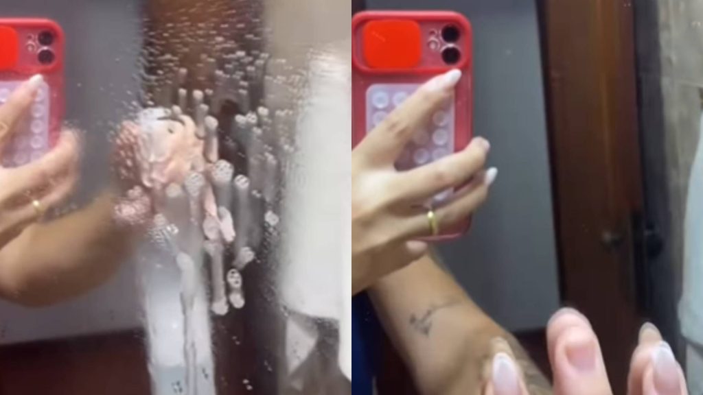 Truque secreto dos grandes hotéis para blindar o espelho e acabar com as marcas de dedo