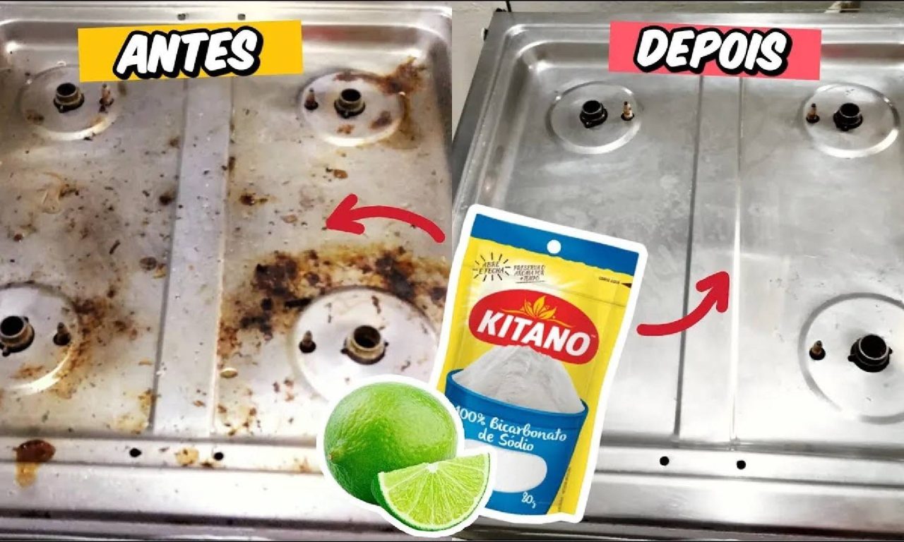 Truque fácil e rápido das donas de casa para deixar o forno e o fogão limpinhos