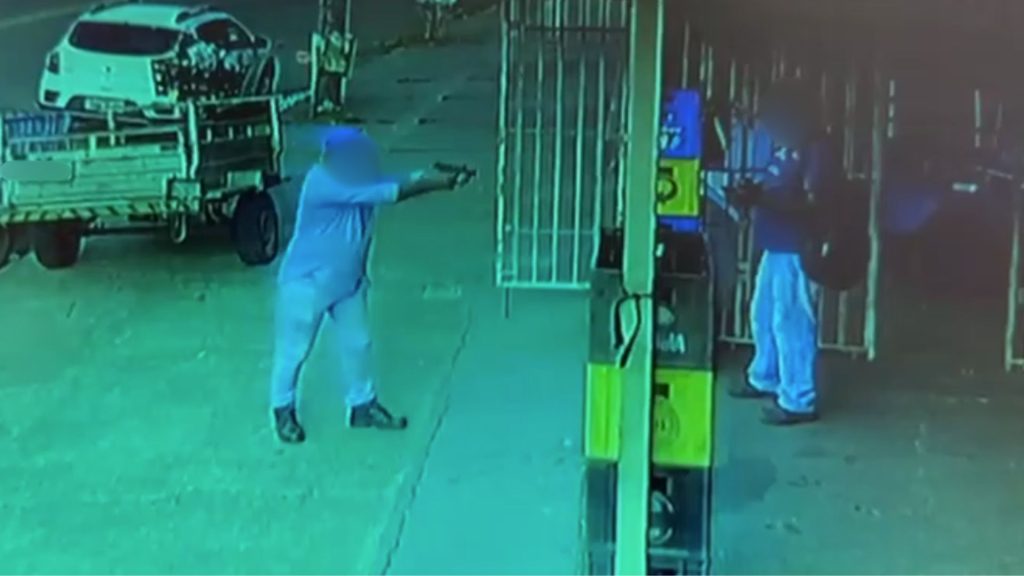 Vídeo registrou o momento do crime.