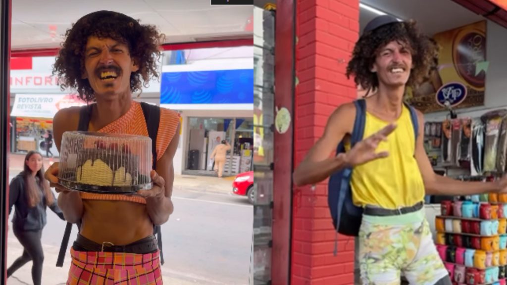 Jansen comemorou o bolo de aniversário e o primeiro anúncio publicitário.