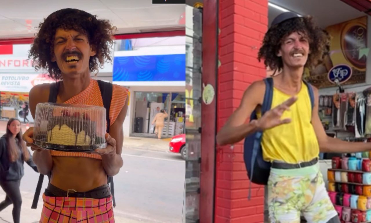 Jansen comemorou o bolo de aniversário e o primeiro anúncio publicitário.