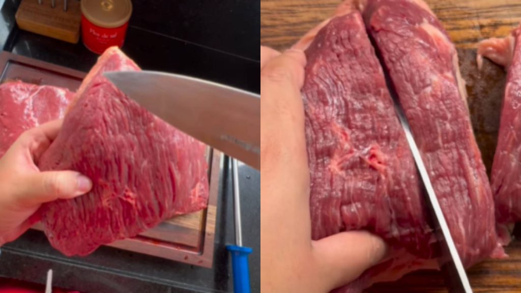 Esse é o jeito certo de cortar a carne para que ela fique extremamente macia e desmanchando