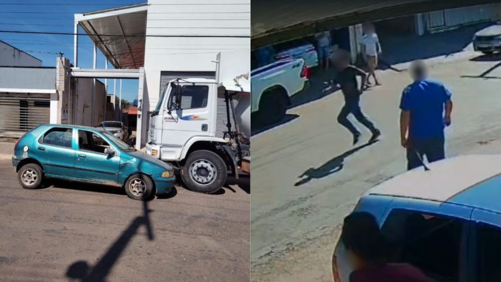 Imagens registraram momento da fuga.