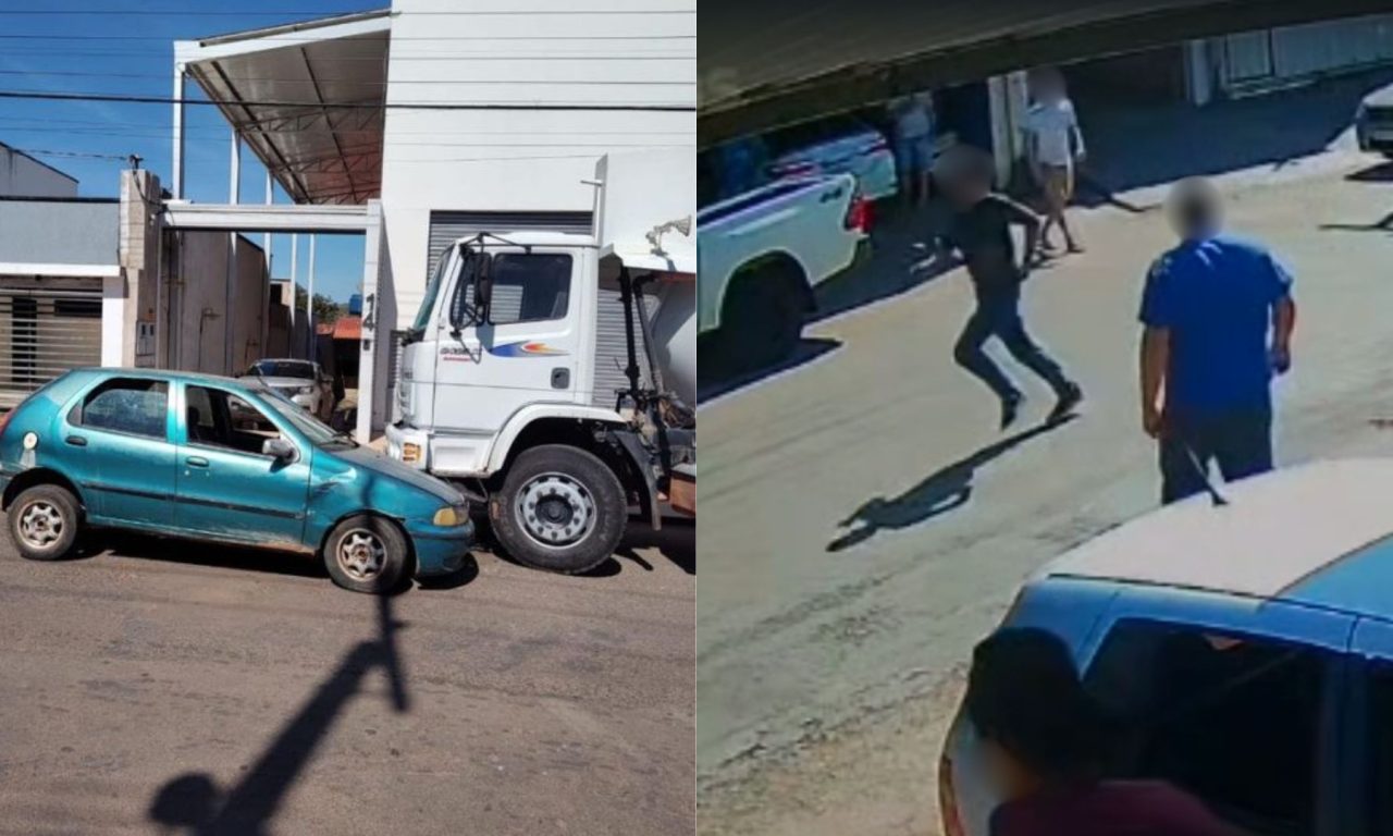 Imagens registraram momento da fuga.