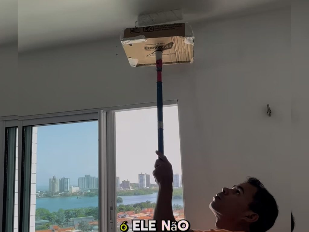 Pintor ensina técnica infalível para pintar a casa sem sujeira