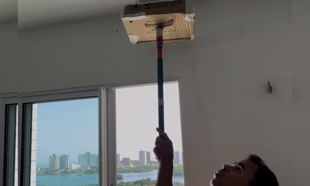 Pintor ensina técnica infalível para pintar a casa sem sujeira