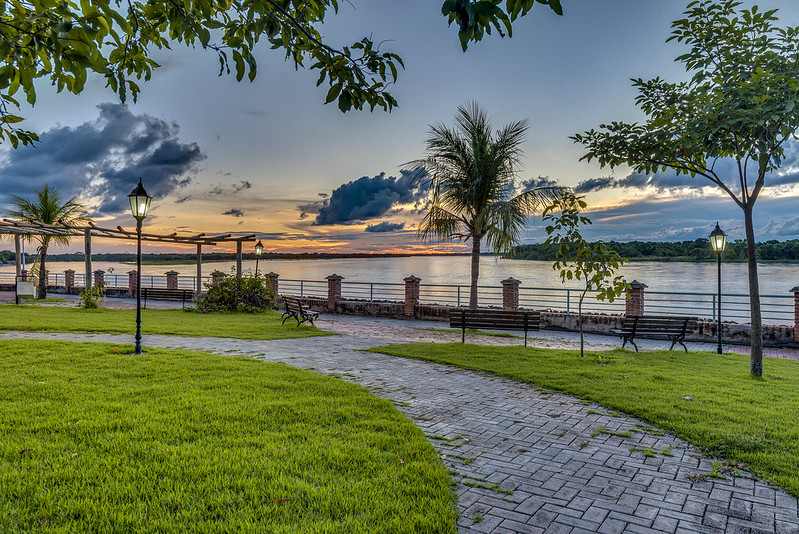Praça Couto Magalhães, em Aruanã. (Foto: Augusto Miranda/MTur)