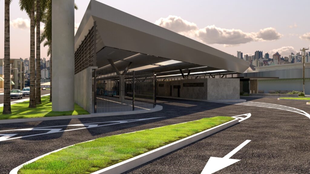 Imagens do novo Terminal Praça da Bíblia. (Foto: Divulgação)