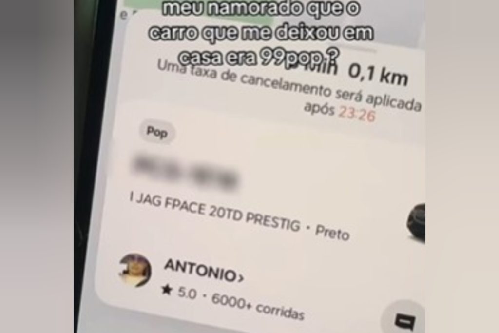 Motorista de aplicativo chega para buscar passageiro e modelo do carro impressiona