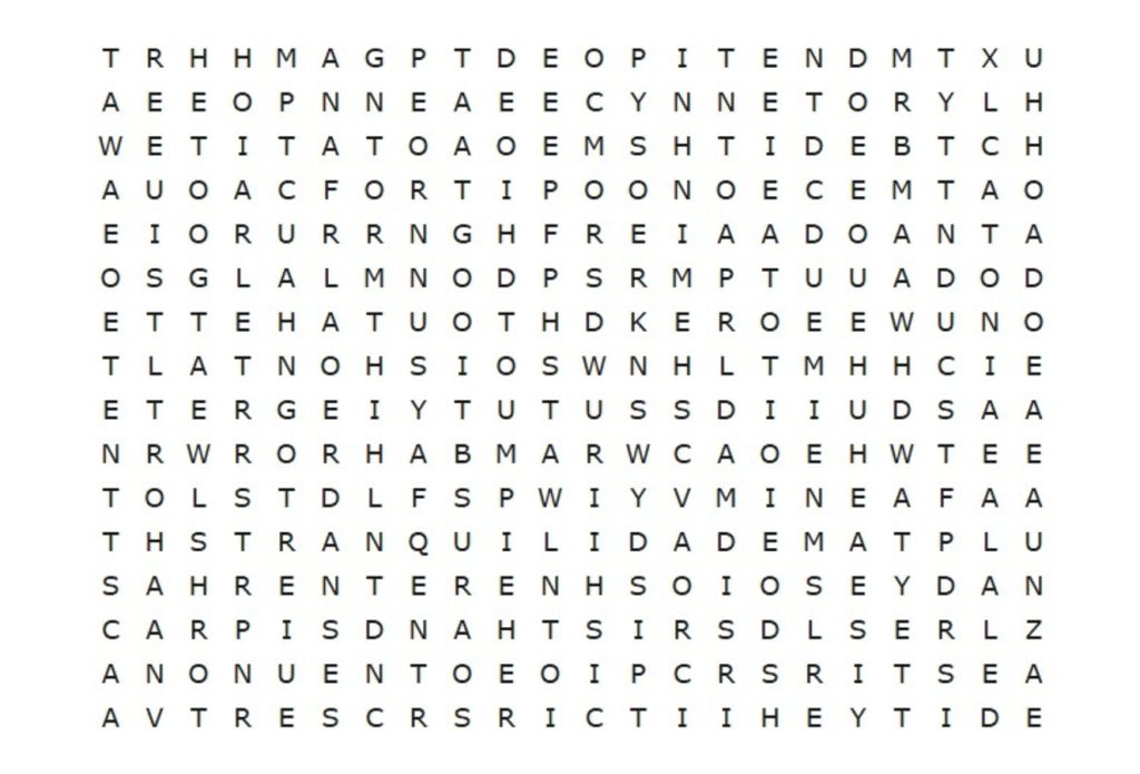 Teste suas habilidades: encontre “PAZ” e “TRANQUILIDADE” em apenas 15 segundos nesse desafio