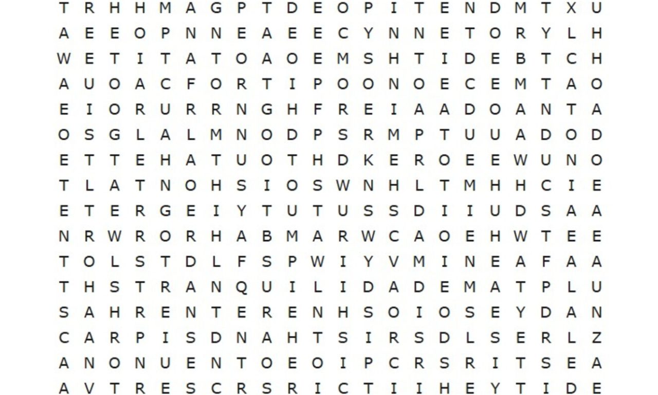 Teste suas habilidades: encontre “PAZ” e “TRANQUILIDADE” em apenas 15 segundos nesse desafio