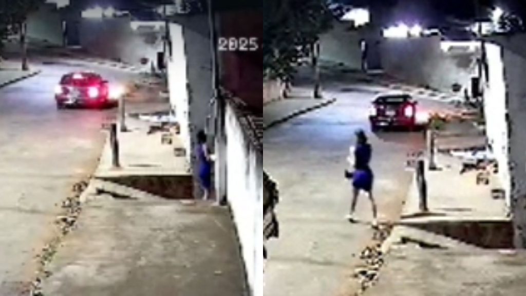 Vídeo foi registrado pelas câmeras poucas horas antes de o corpo da garota de programa ser encontrado.