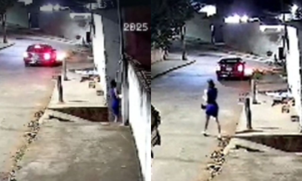 Vídeo foi registrado pelas câmeras poucas horas antes de o corpo da garota de programa ser encontrado.