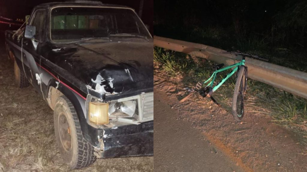 Caminhonete atropelou funcionário de Gusttavo Lima. (Foto: Reprodução)