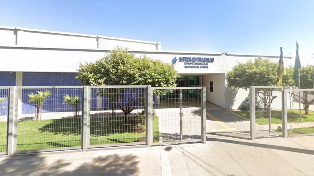 Comarca de Aparecida de Goiânia da Justiça do Trabalho. (Foto: Captura/Google Street View)