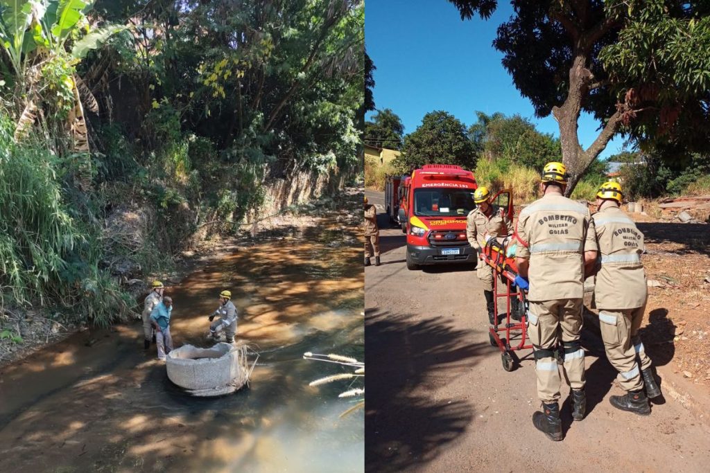 Idoso encontrado em córrego em Anápolis