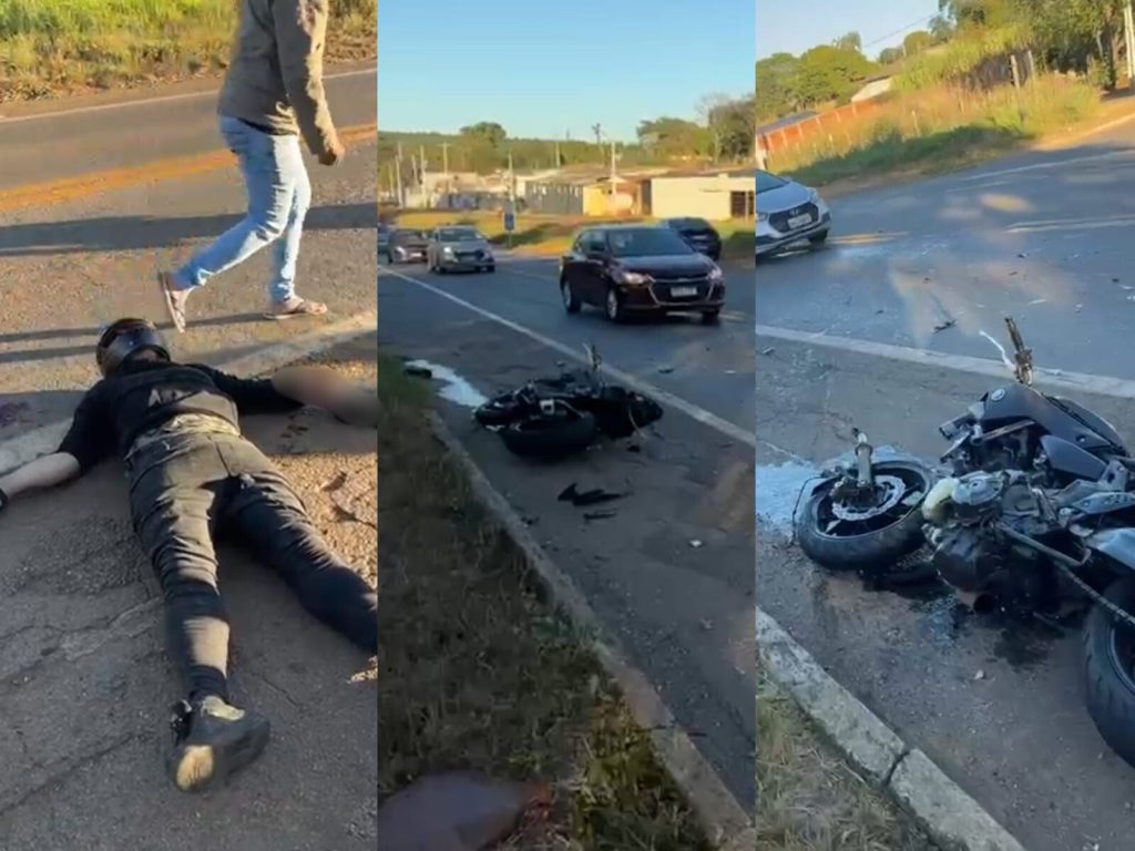 Acidente aconteceu na BR-414, em Anápolis. (Foto: Reprodução)