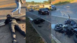 Acidente aconteceu na BR-414, em Anápolis. (Foto: Reprodução)