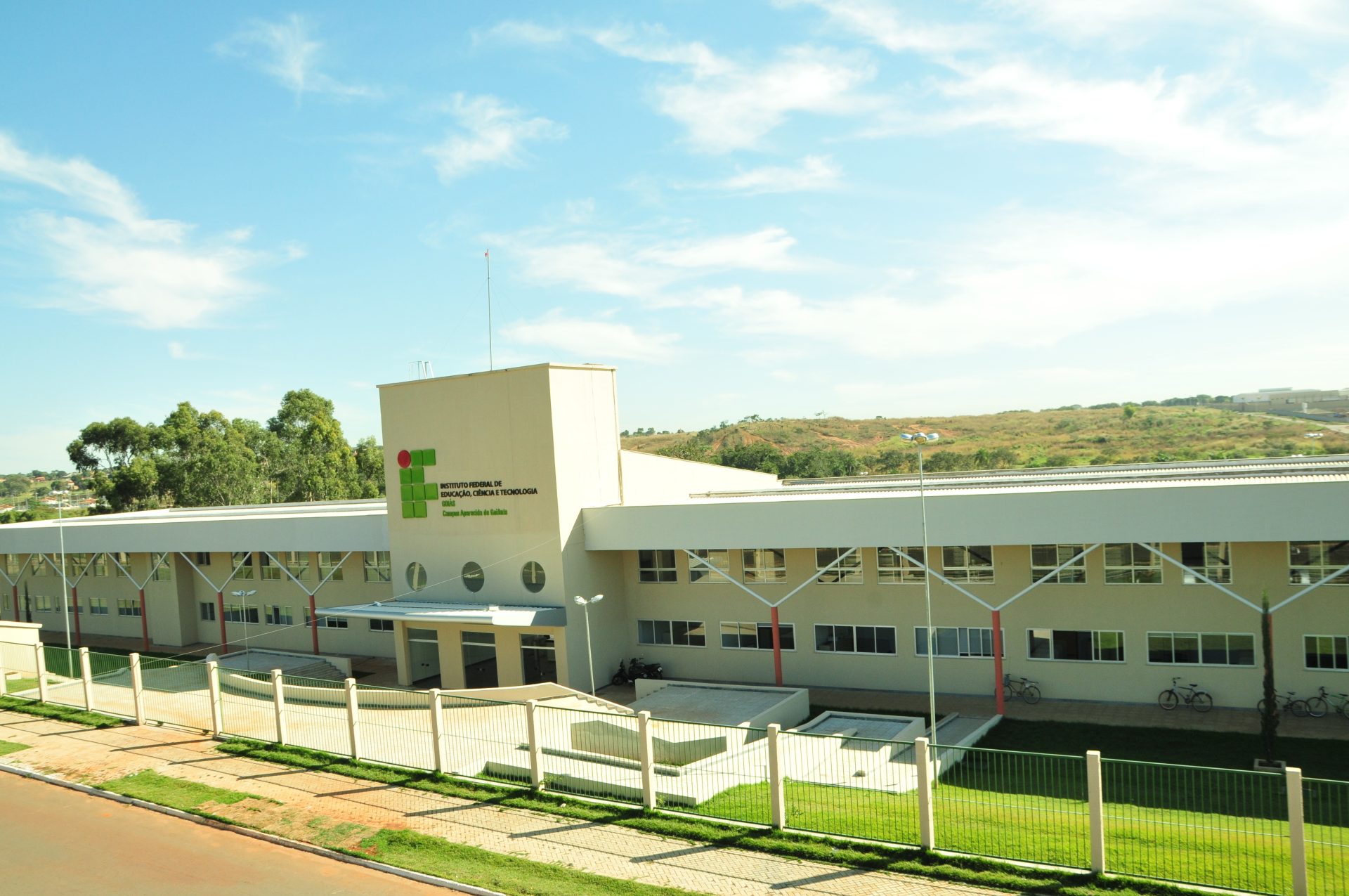 Fachada do Instituto Federal de Goiás (IFG) de Aparecida de Goiânia. (Foto: Divulgação/Secretaria Municipal de Comunicação de Aparecida de Goiânia)