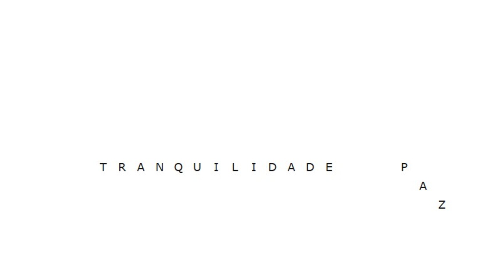 Teste suas habilidades: encontre “PAZ” e “TRANQUILIDADE” em apenas 15 segundos nesse desafio