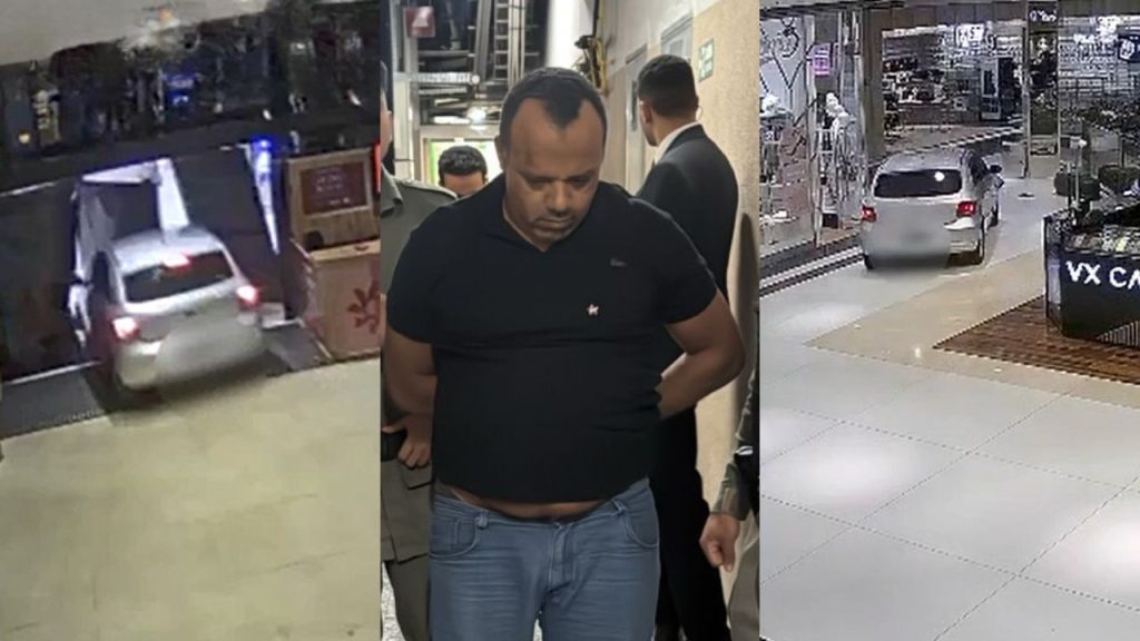 Homem invadiu Flamboyant Shopping. (Foto: Divulgação/PC)