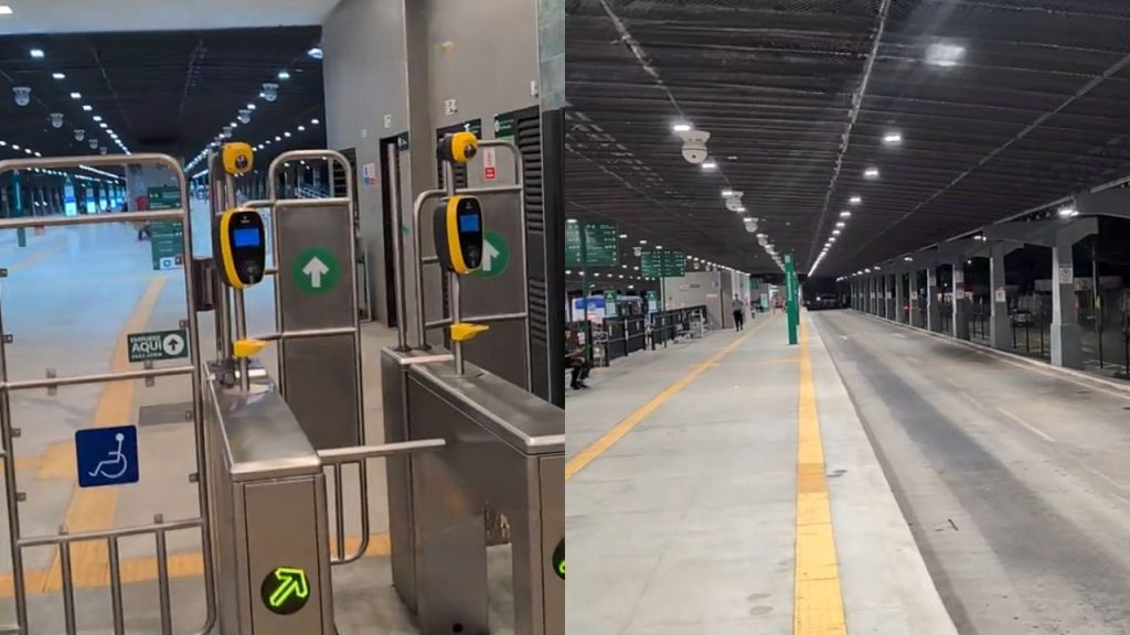 Influenciador ficou encantado com novo terminal. (Foto: Reprodução/TikTok)