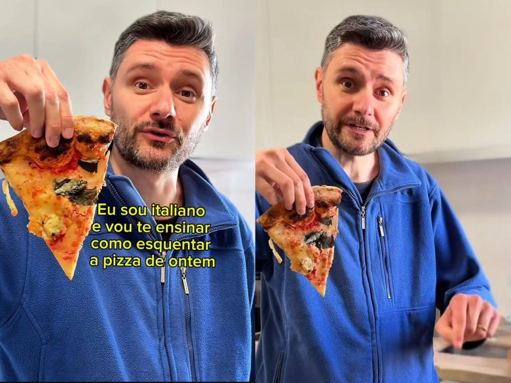 Italiano ensina como aproveitar aquela pizza de ontem que sobrou do jantar
