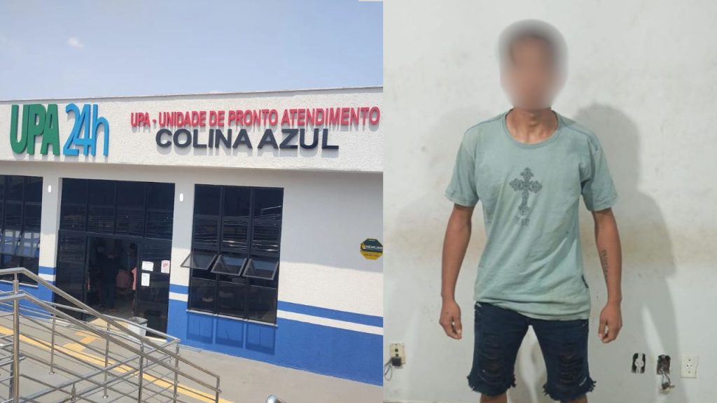 Jovem foi preso após causar confusão. (Foto: Reprodução)