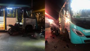 Jovem morreu após colidir com ônibus. (Foto: Reprodução)
