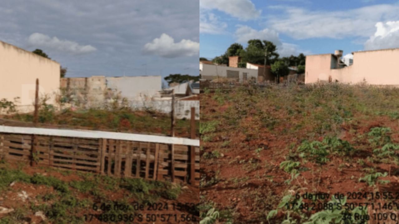 Leilão inclui terrenos. (Foto: Reprodução/Positivo Leilões)