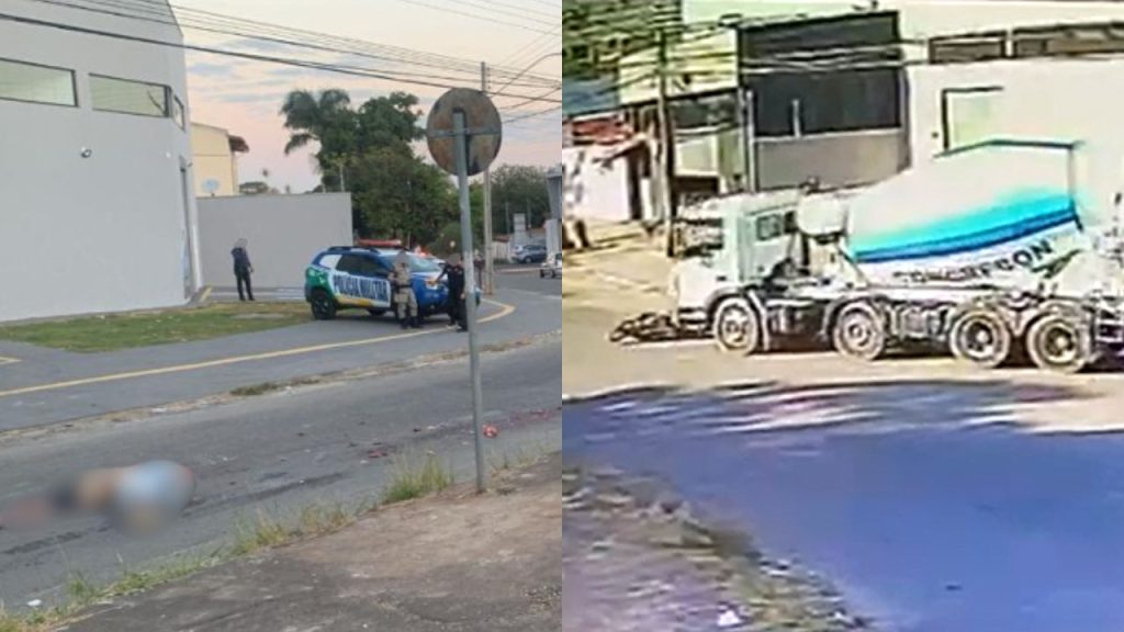 Motociclista morreu após ser atropelado. (Foto: Reprodução)