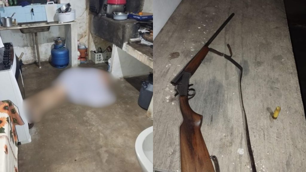 Mulher foi morta com tiro de espingarda. (Foto: Reprodução)