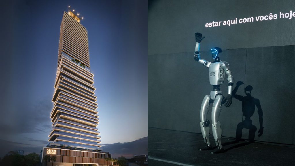 Robô de luxo será 'funcionário' do empreendimento. (Foto: Divulgação/Séren Incorporadora)