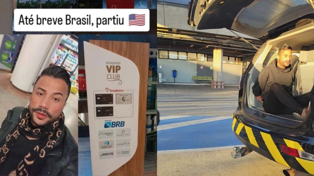 Suspeito postou sobre a viagem nas redes sociais. (Foto: Divulgação/PC)