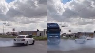 Imagens do motorista fazendo manobras perigosas em carro de luxo viralizaram nas redes sociais. (Foto: Reprodução)