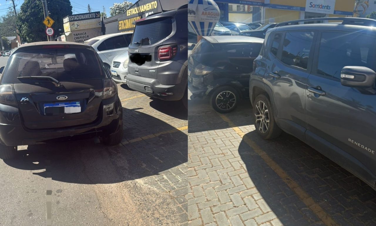 Registro com hábito que irrita qualquer motorista foi enviado a reportagem. (Foto: Arquivo Pessoal)