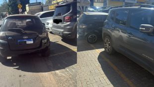 Registro com hábito que irrita qualquer motorista foi enviado a reportagem. (Foto: Arquivo Pessoal)