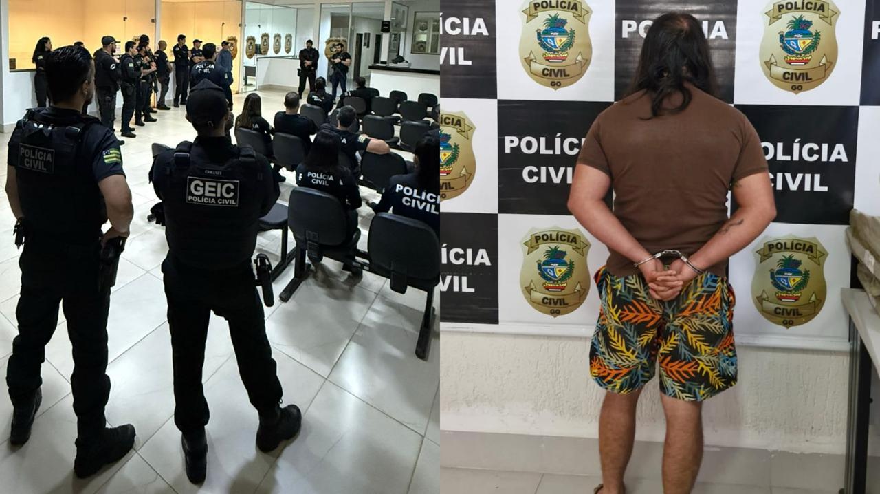 65 policiais foram necessários para prender autor de feminicídio brutal em Caldas Novas