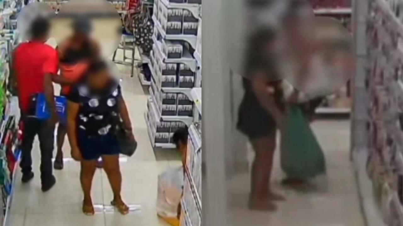Quarteto é preso em Aparecida de Goiânia na saída de loja após PM ver o que eles levavam em sacolas