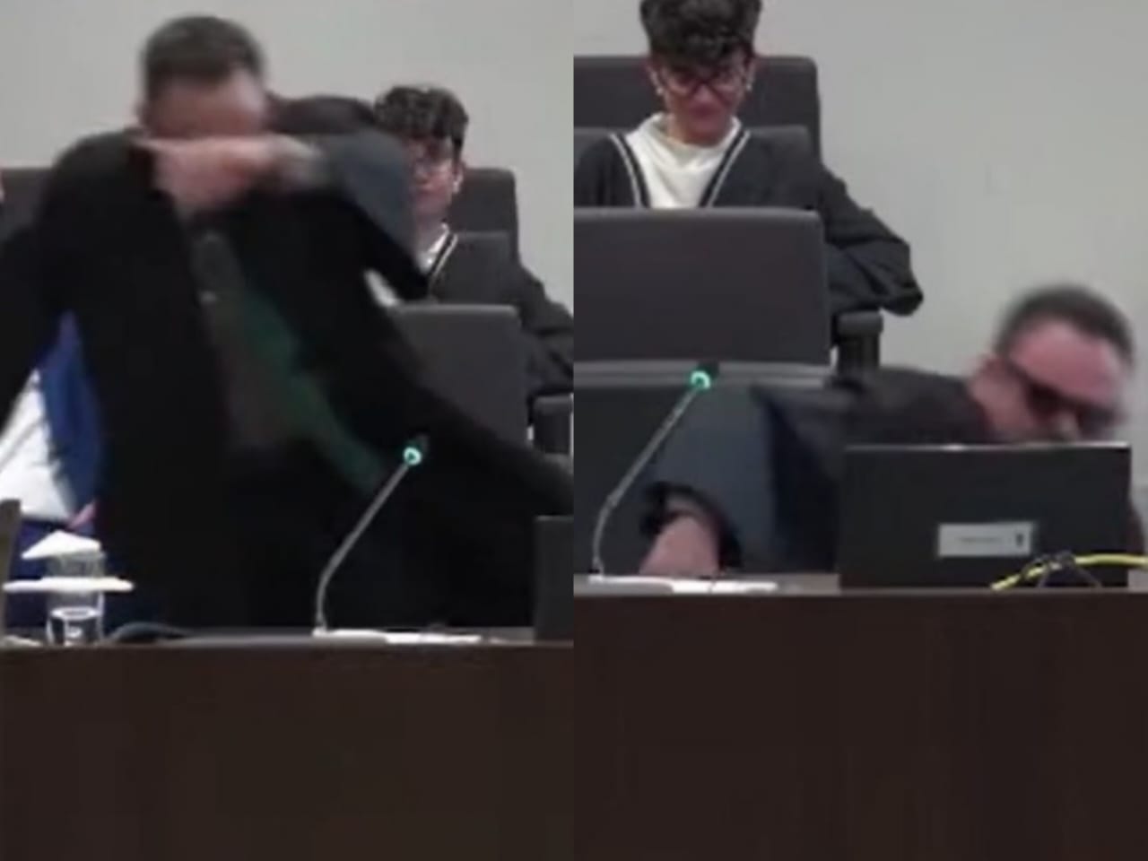 Advogado protagonizou momento inusitado ao gingar capoeira no meio da sustentação. (Foto: TJGO)
