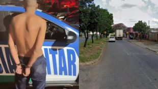 Jovem foi preso após ameaçar funcionária no bairro Jardim das Nações, em Aparecida de Goiânia. (Foto: Divulgação)