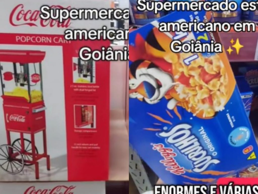 Supermercado conta com produtos normalmente não encontrados em prateleiras do Brasil. (Foto: @hellensn_)