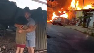 Morador luta para se reerguer após perder casa em grande incêndio. (Foto: Reprodução)