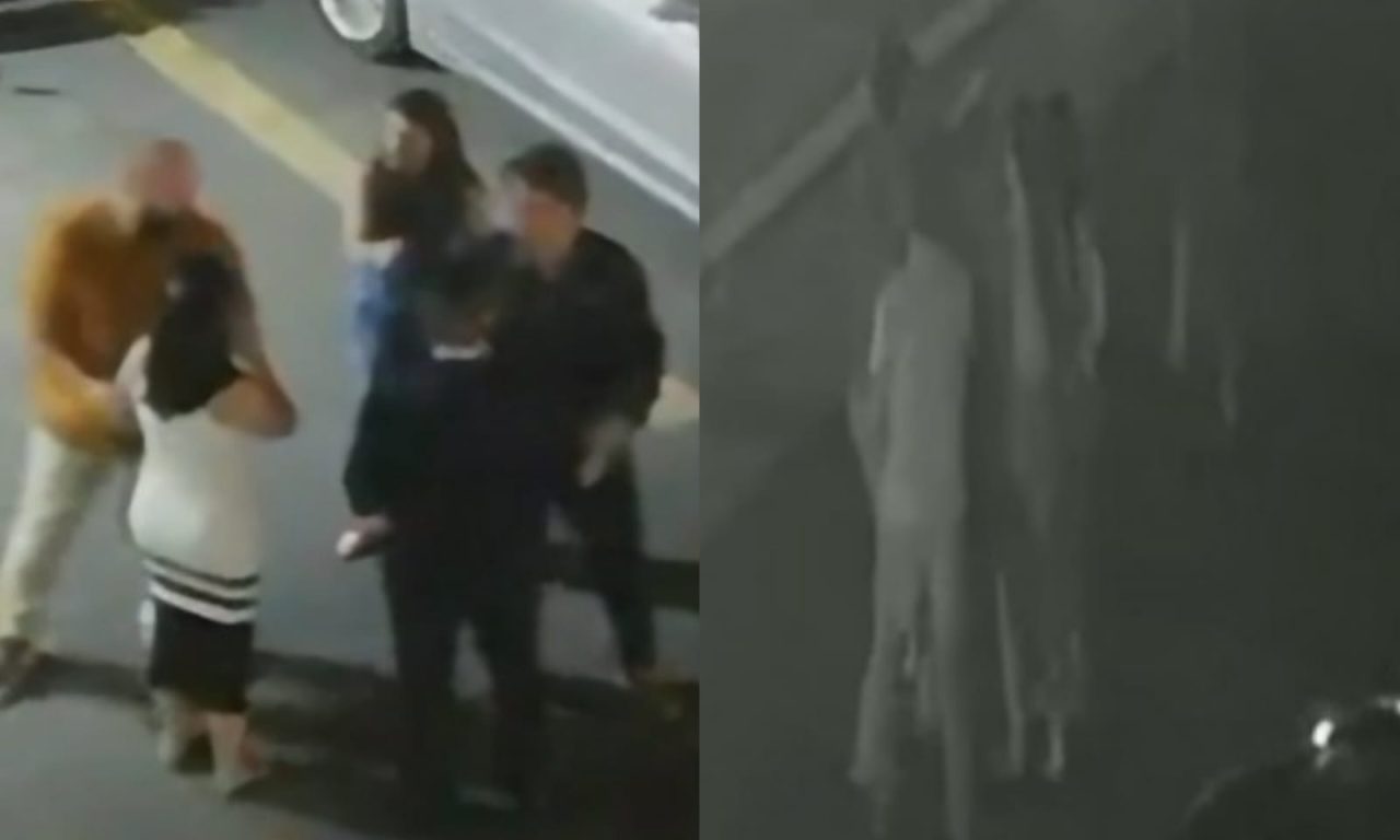 Confusão com Pastor foi filmada pelas câmeras de segurança. (Foto: Reprodução)