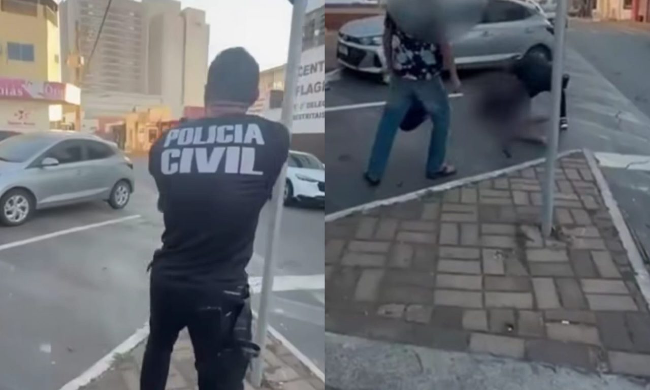 Mulher foi presa em flagrante pelo delegado. (Foto: Polícia Civil)