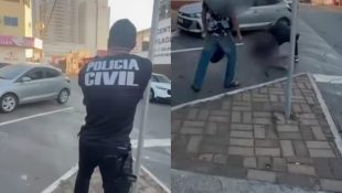 Mulher foi presa em flagrante pelo delegado. (Foto: Polícia Civil)