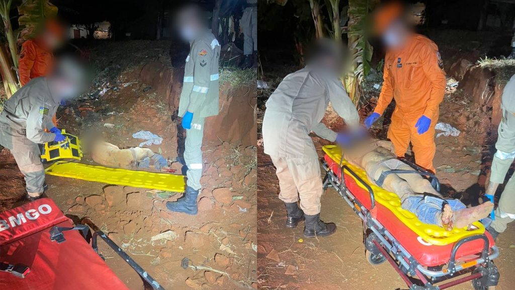 Homem é socorrido com vida após ser esfaqueado e abandonado em lote baldio de Goiânia