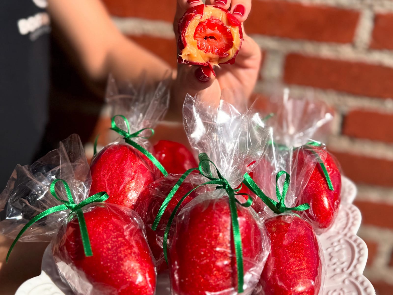 Morango do Amor produzido na Doce Delícia. (Foto: Divulgação)